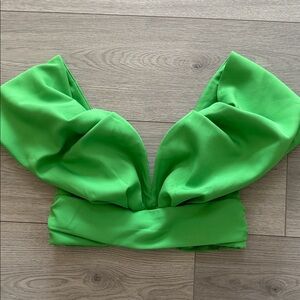 Glam Green Women's Top NWOT